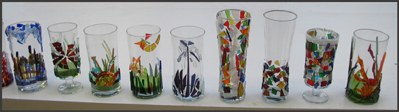 workshop glaskunst voor volwassenen glasmozaiek met prachtige resulaten